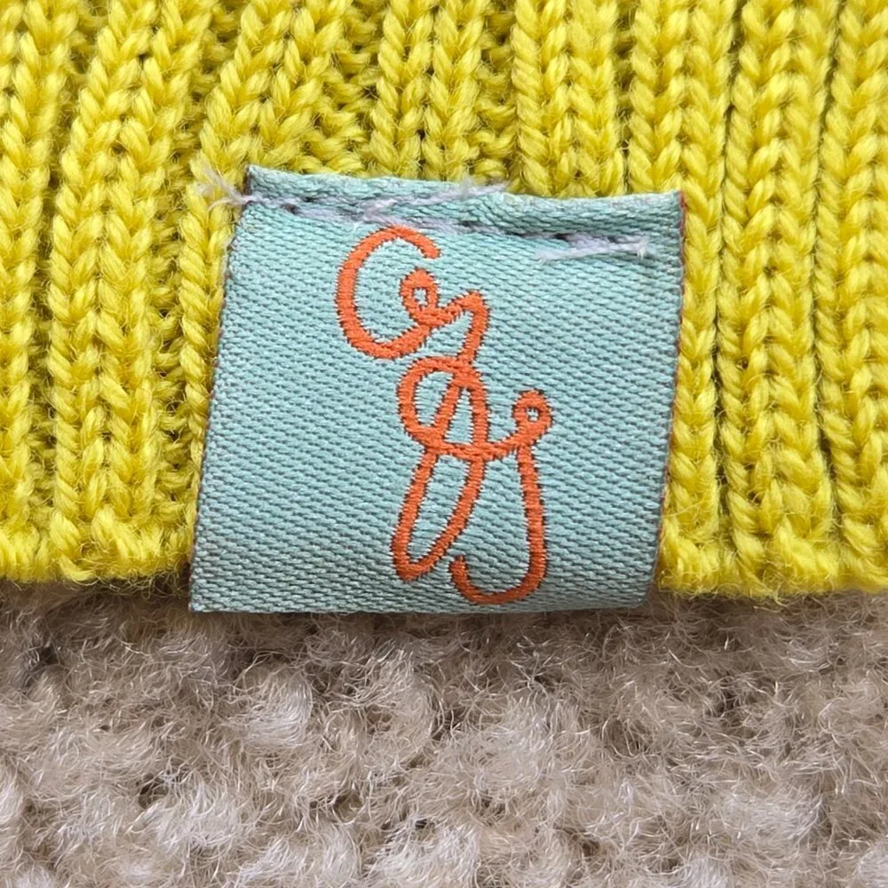 100% Merino Wool Scarf Lemons
